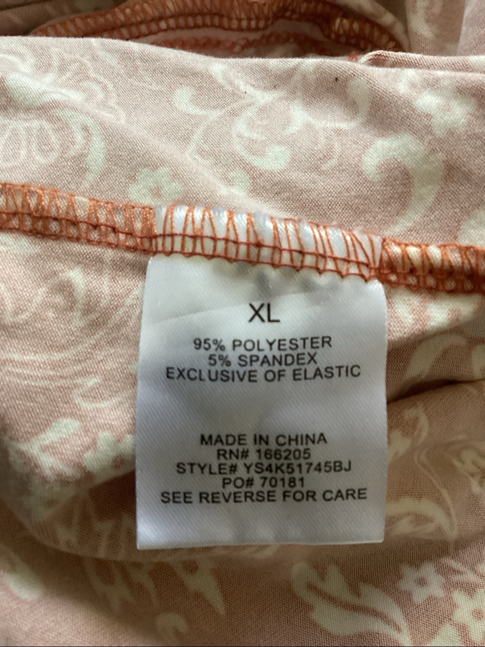 Lucky Brand Floral Tiered Sleeveless Dress Ruffle Details Smocked Waist size XL - Picture 7 of 7